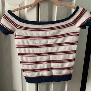 red white and blue crop